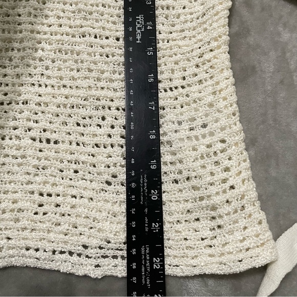 Rewind Ivory Crochet Knit Sweater Size XXL - Picture 9 of 9
